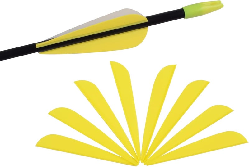 TY Archery 3 Inch Arrow Fletching Vanes Plastic Feather for DIY Archery Hunting Targeting Arrows(Pack of 50) - Image 1